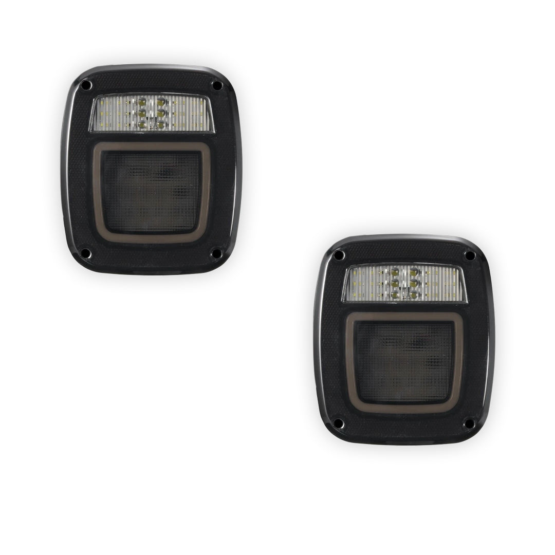 Jeep Wrangler YJ / TJ (1986 - 2006) LED Tail Lights LH + RH