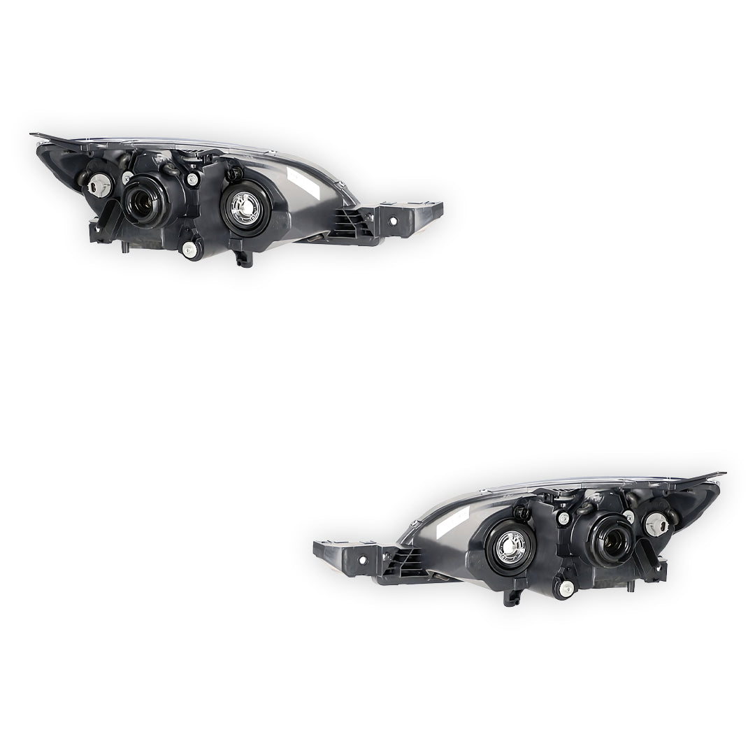 Mazda 3 BK 5-Door Hatch (2003 - 2009) Black Headlights LH + RH