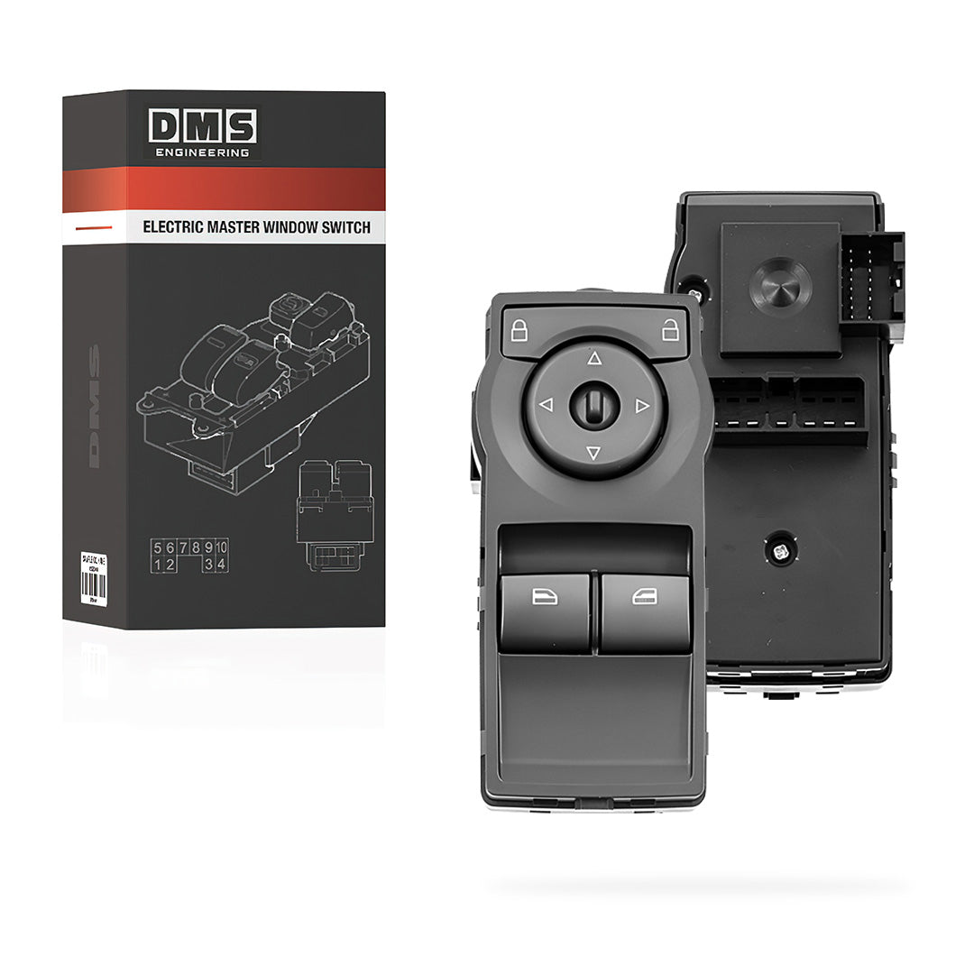 Holden Commodore VE (2006 - 2013) Silver 2 Buttons Master Window Switch