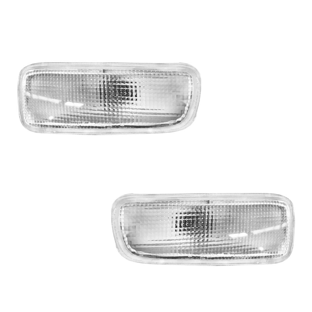 Holden Rodeo TF (1998 - 2003) White Front Bumper Lights LH + RH
