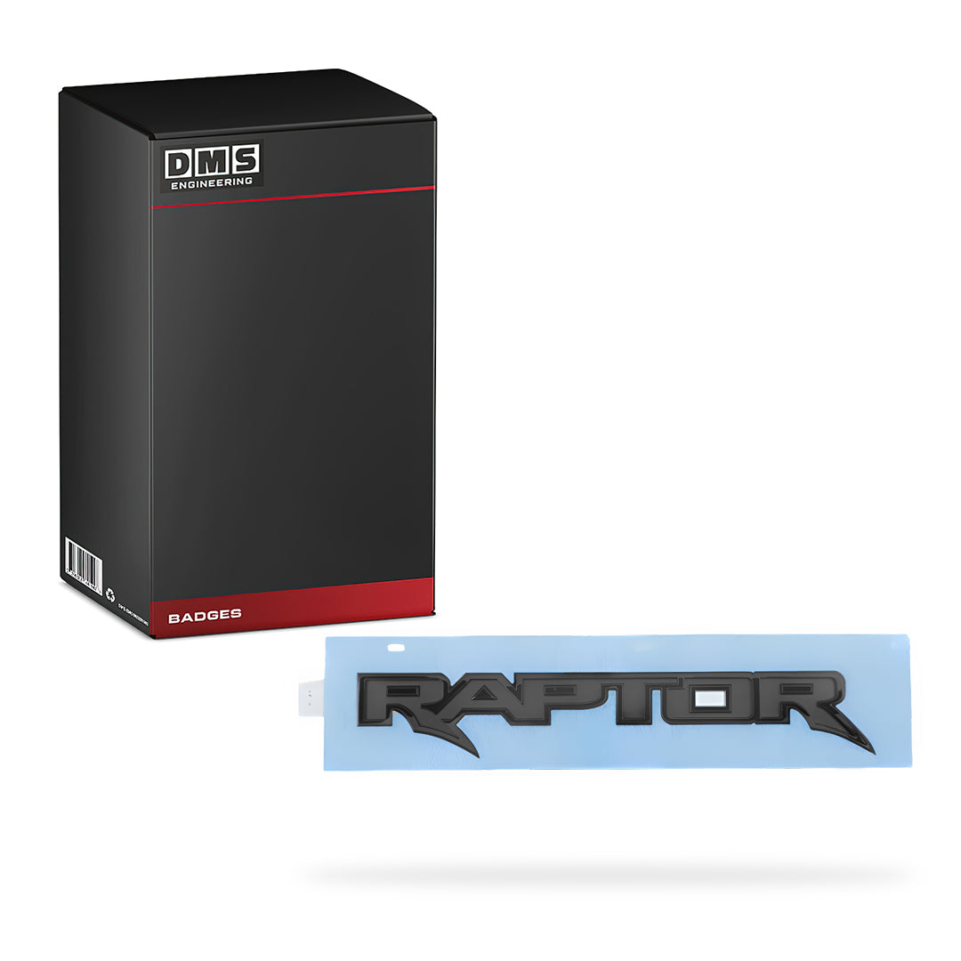 Ford Ranger T9 Raptor (2022 - 2026) Genuine Rear Badge Black Outline