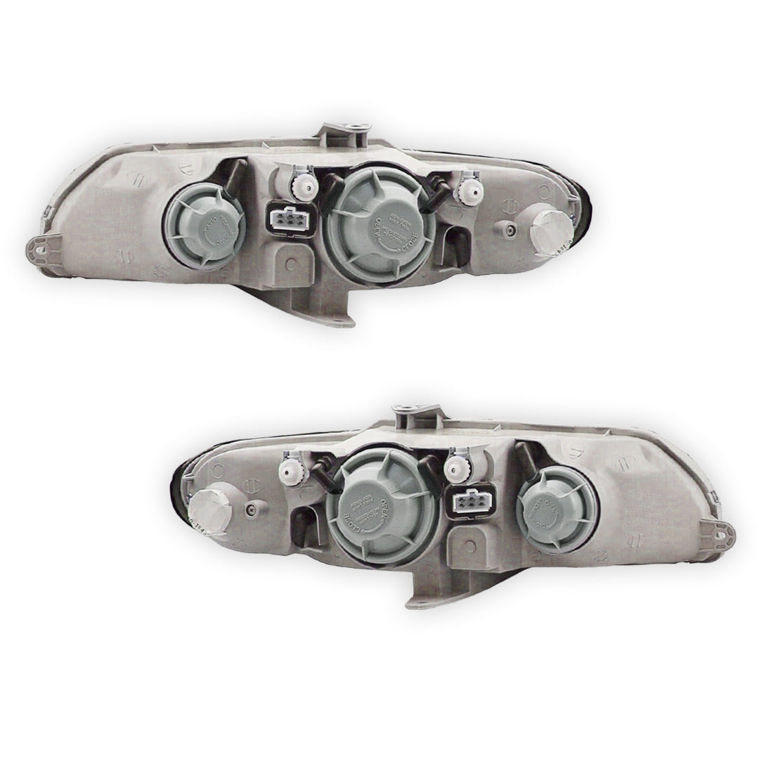 Holden Commodore VX VU (2000 - 2002) Black OEM Style Headlights LH + RH