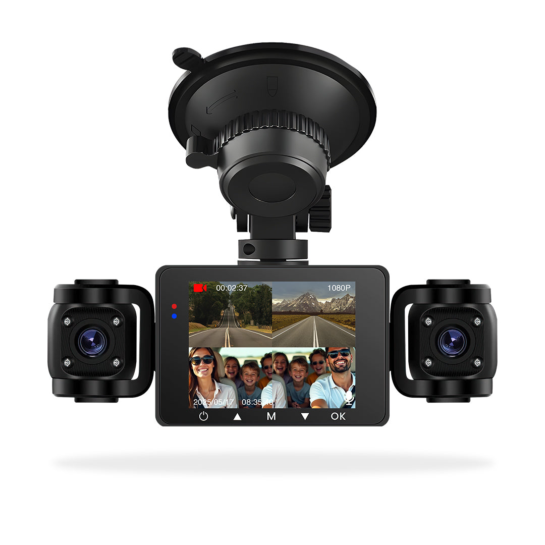 Universal 3.0" Screen Five-Channel Driving Recorder Dashboard Camera