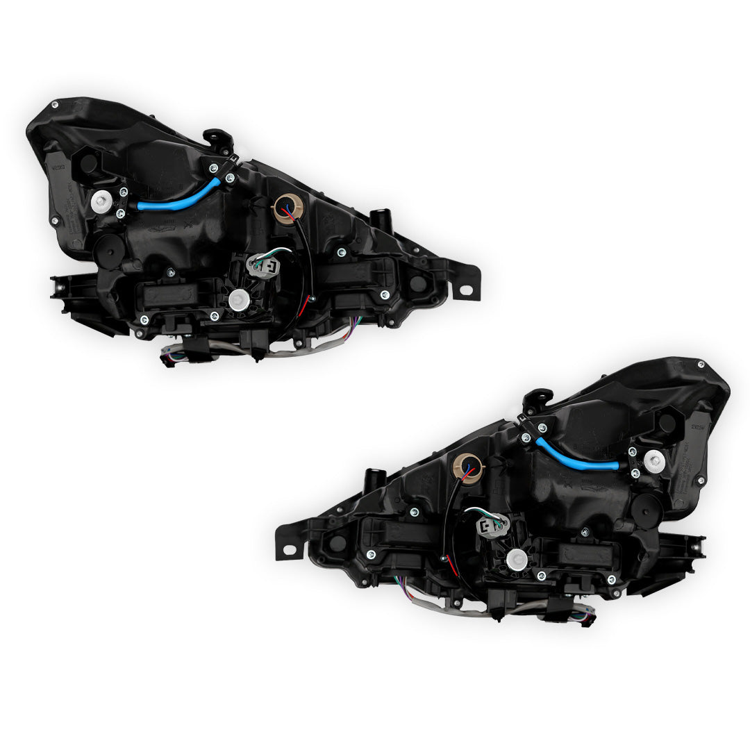 Lexus IS200t F Sport (2016) Replacement Black LED Headlights LH + RH