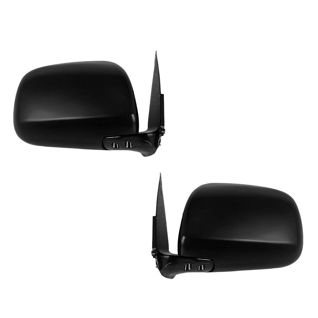 Toyota HiLux N70 (2005 - 2015) Black Manual Door Mirrors LH + RH