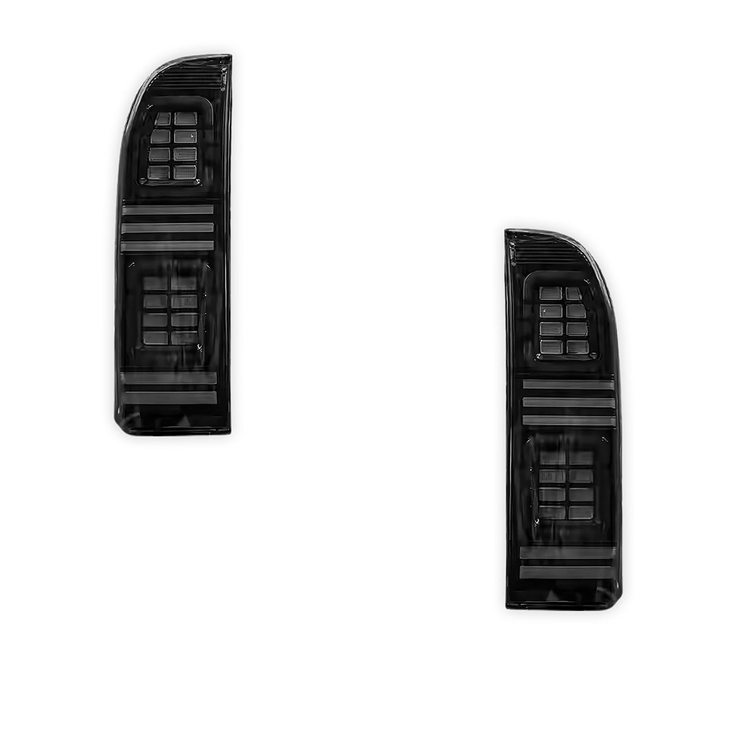 Nissan Patrol GU / Y61 Wagon (2004 - 2015) Sequential Smoked Full LED Tail Lights LH + RH