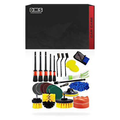 Complete Car Care Bundle - 26-pieces Detailing Kit + Ceramic Spray + High-Power Vacuum Cleaner