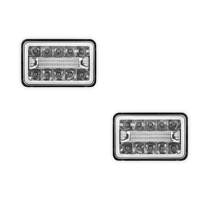 Universal 4 Pcs. 4x6" LED Headlights LH + RH