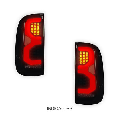 Toyota Hilux N70 (2005 - 2014) Smoked LED Tail Lights LH + RH