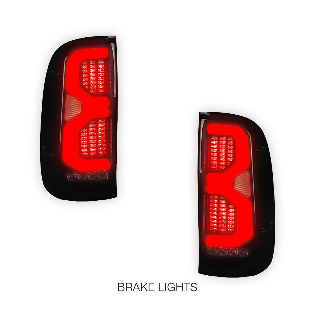 Toyota Hilux N70 (2005 - 2014) Smoked LED Tail Lights LH + RH
