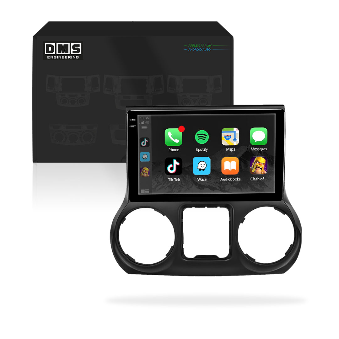 Jeep Wrangler JK RHD (2011 - 2014) 10.1" 13.3" Android Radio – Wireless Apple CarPlay & Android Auto