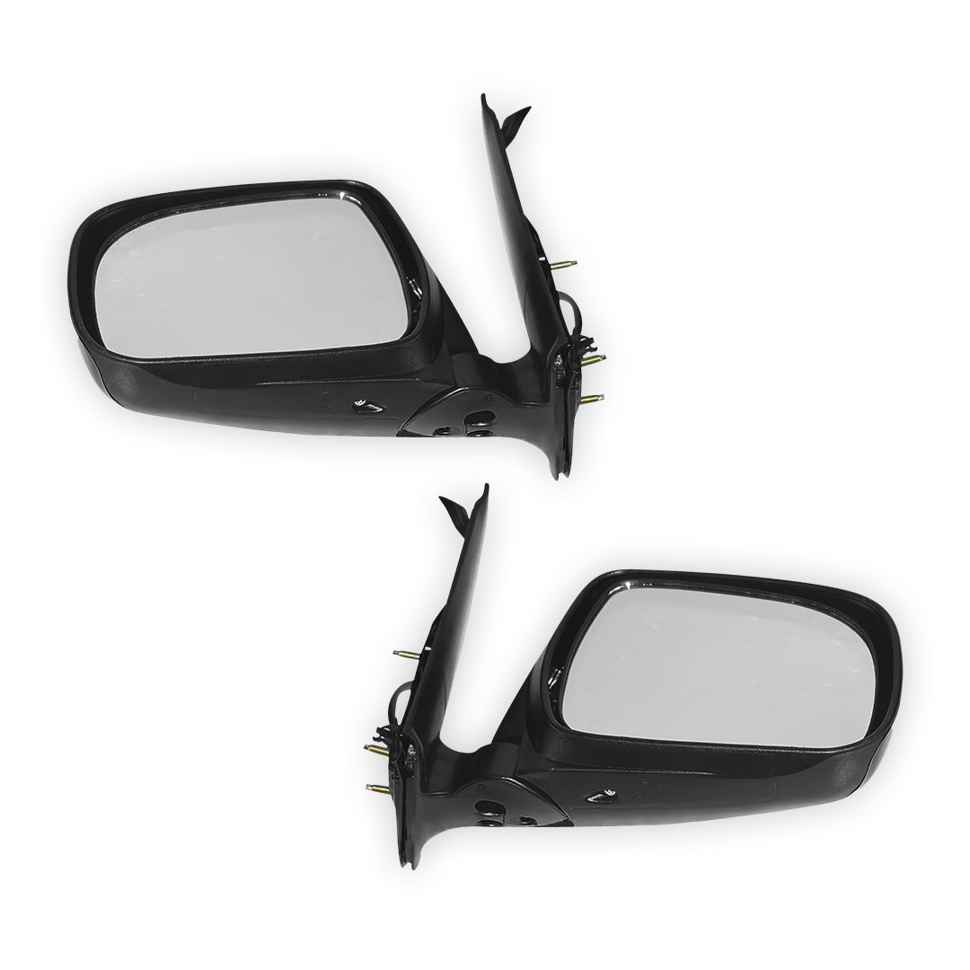 Toyota HiLux N70 2WD / 4WD (2005 - 2015) Black Electric Door Mirrors LH + RH
