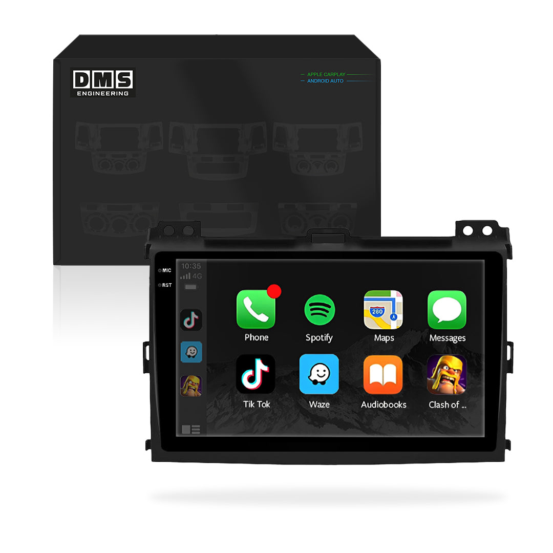 Toyota LandCruiser Prado 120 Series (2003 - 2009) 9" 13.3" Wireless Android 16 Head Unit for Apple CarPlay / Android Auto