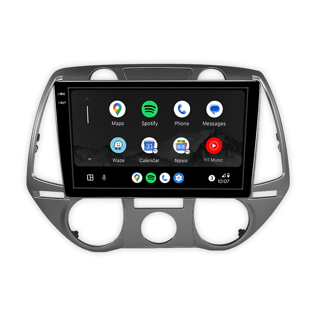 Hyundai i20 PB Series 1 (2010 - 2012) 9" 13.3" Android Radio – Wireless Apple CarPlay & Android Auto
