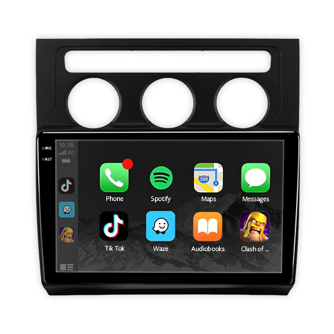 Volkswagen Touran 1T (2003 - 2014) 9" 13.3" Android Radio – Wireless Apple CarPlay & Android Auto Black Trim