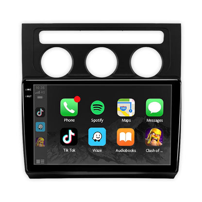 Volkswagen Touran 1T (2003 - 2014) 9" 13.3" Android Radio – Wireless Apple CarPlay & Android Auto Black Trim