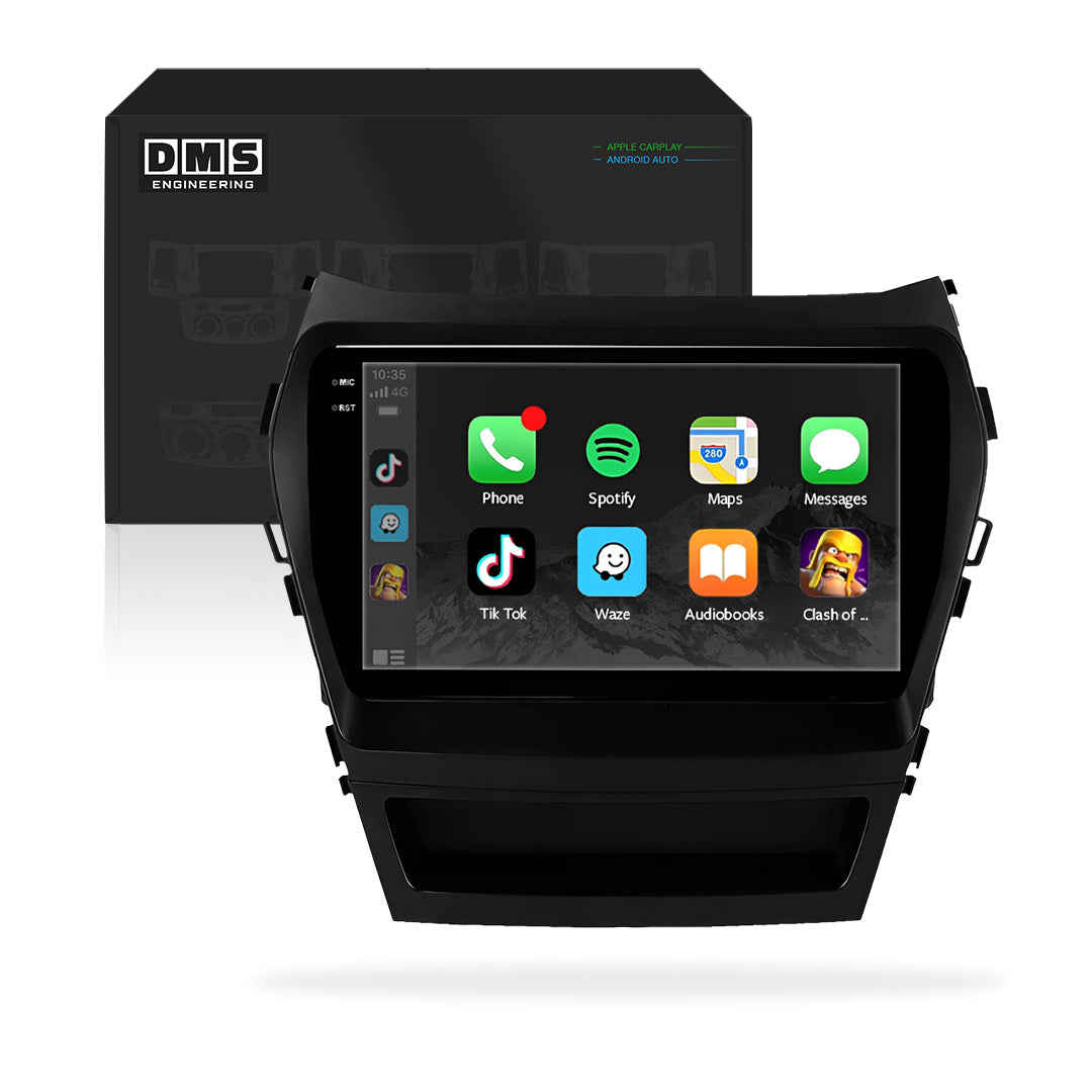 Hyundai Santa Fe DM (2013 - 2018) 9" 13.3" Android Radio – Wireless Apple CarPlay & Android Auto Small Factory Screen