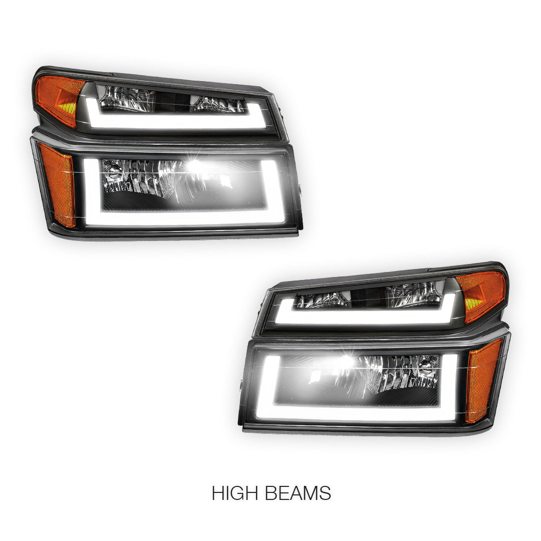 Chevrolet Colorado LS / LT (2004 - 2012) LED DRL Headlights LH + RH
