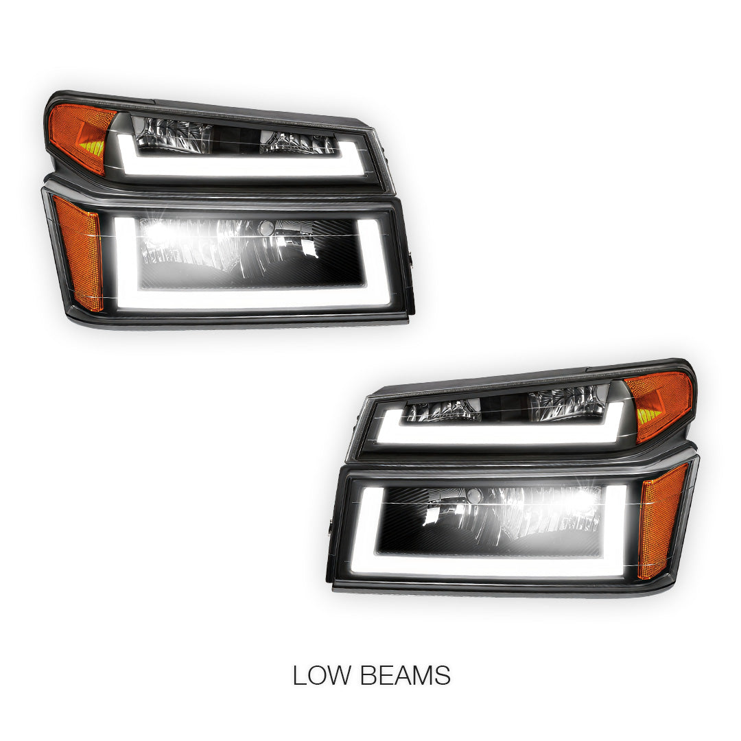 Chevrolet Colorado LS / LT (2004 - 2012) LED DRL Headlights LH + RH