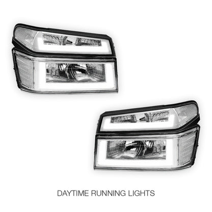 Chevrolet Colorado LS / LT (2004 - 2012) LED DRL Headlights LH + RH