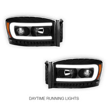 Dodge RAM 1500 (2006 - 2008) LED DRL Sequential Signal Projector Headlights LH + RH