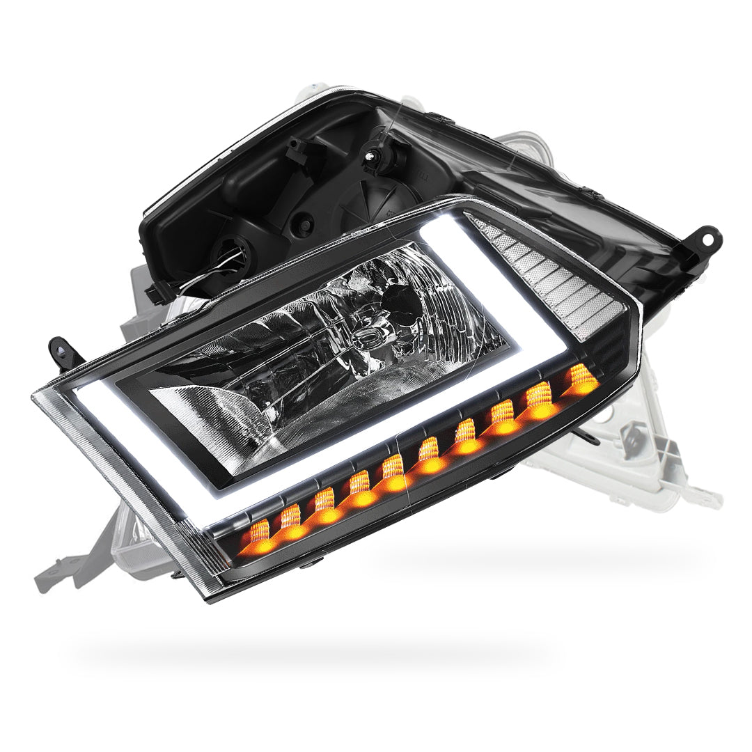 RAM 1500 Classic (2019 - 2024) U-LED DRL Sequential Signal Headlights LH + RH