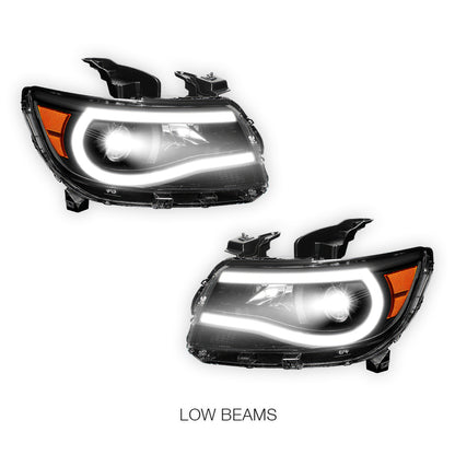 Chevrolet Colorado LT / Z71 / ZR2 (2015 - 2023) Pair LED DRL Bar Projector Headlights LH + RH