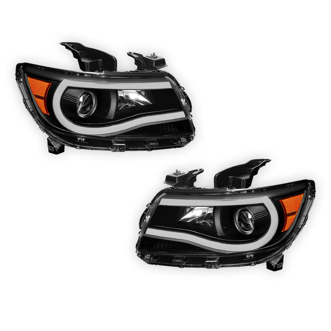 Chevrolet Colorado LT / Z71 / ZR2 (2015 - 2023) Pair LED DRL Bar Projector Headlights LH + RH