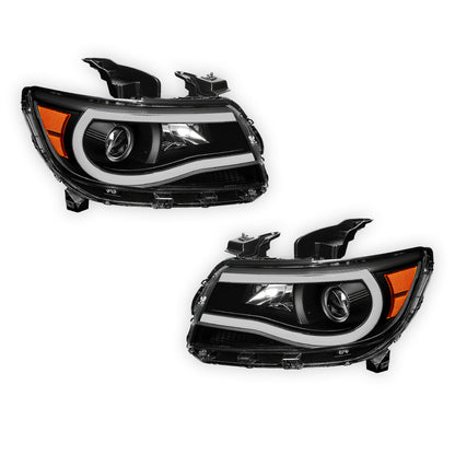 Chevrolet Colorado LT / Z71 / ZR2 (2015 - 2023) Pair LED DRL Bar Projector Headlights LH + RH