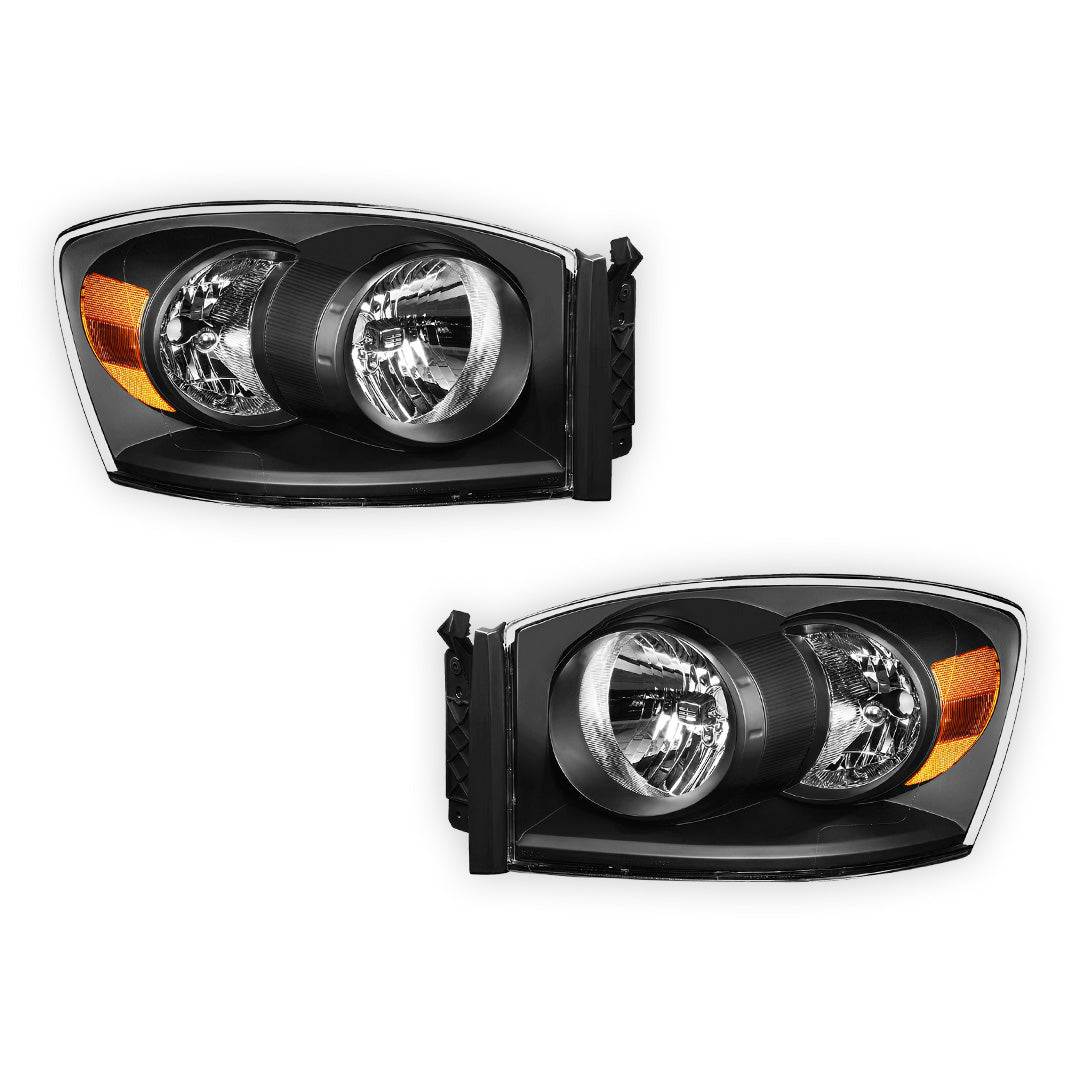 Dodge RAM 2500 (2006 - 2009) Replacement Headlights LH + RH