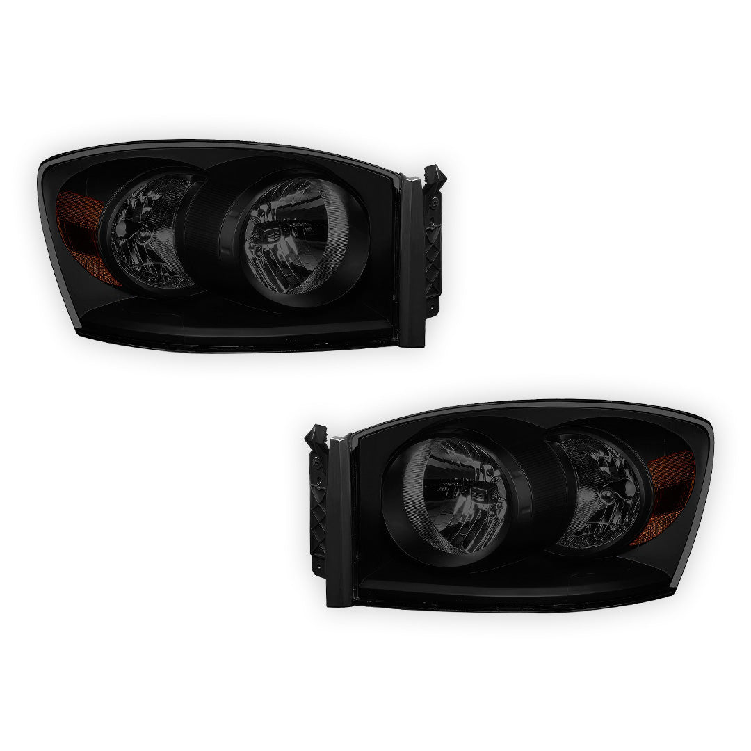 Dodge RAM 2500 (2006 - 2009) Replacement Headlights LH + RH