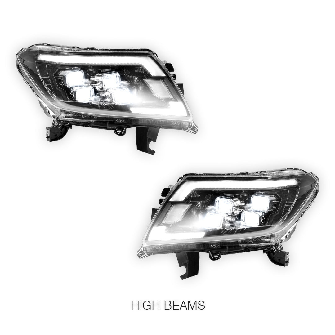 Nissan Navara D23 (2015 - 2020) LED Headlights Halo DRL  LH + RH