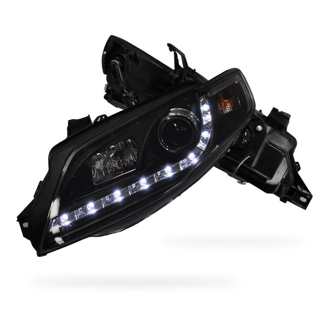 Ford Falcon FG Series 2 G6 (2011 - 2014) LED DRL Projector Headlights LH + RH