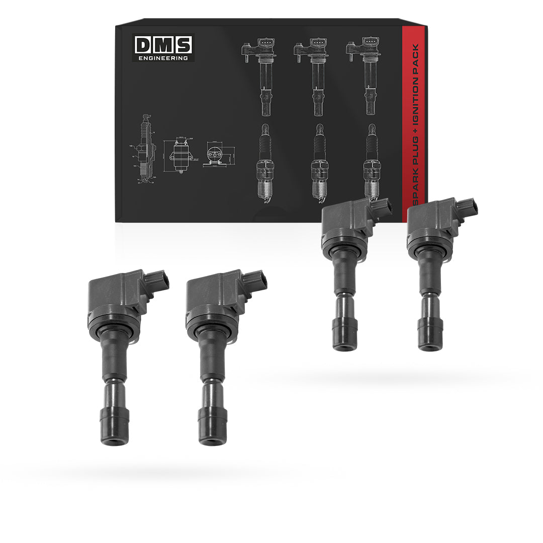 Honda Jazz GE (2008 - 2014) 1.3L / 1.5L Ignition Coils and Spark Plugs Complete Set