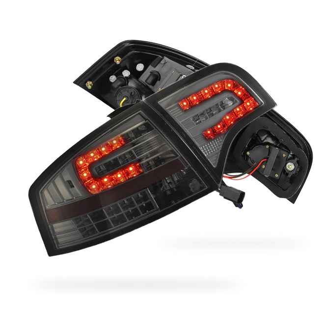 Audi A4 B7 (2005 - 2008) Smoke Black LED Tail Lights LH + RH