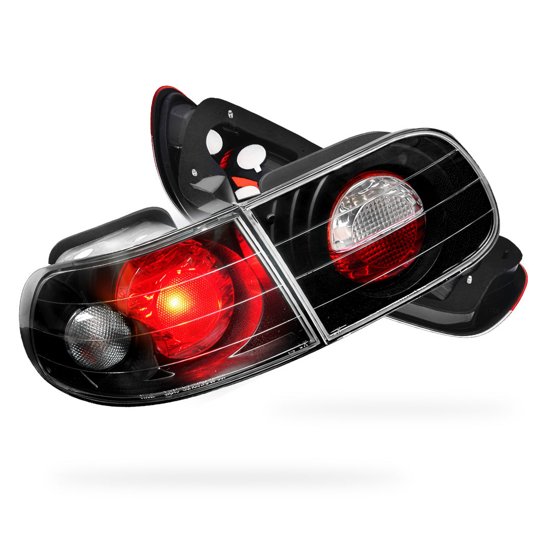 Honda Civic EG (1992 - 1995) Black Altezza Halogen Tail Lights LH + RH