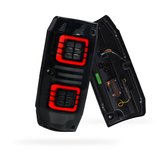 Toyota LandCruiser 76 Series (2007 - 2025) Smoked Sequential Full LED Tail Lights LH + RH