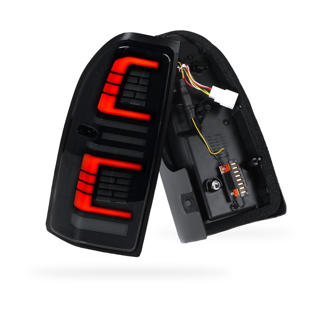 Toyota LandCruiser Prado 90 / 95 Series (1997 - 2002) Smoked Sequential Full LED Tail Lights LH + RH