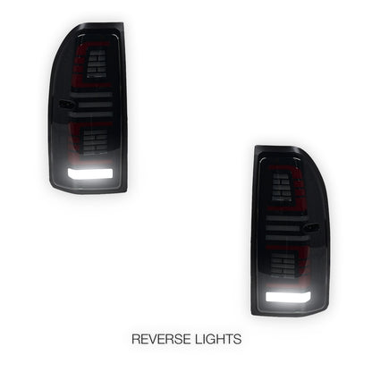 Toyota LandCruiser Prado 90 / 95 Series (1997 - 2002) Smoked Sequential Full LED Tail Lights LH + RH