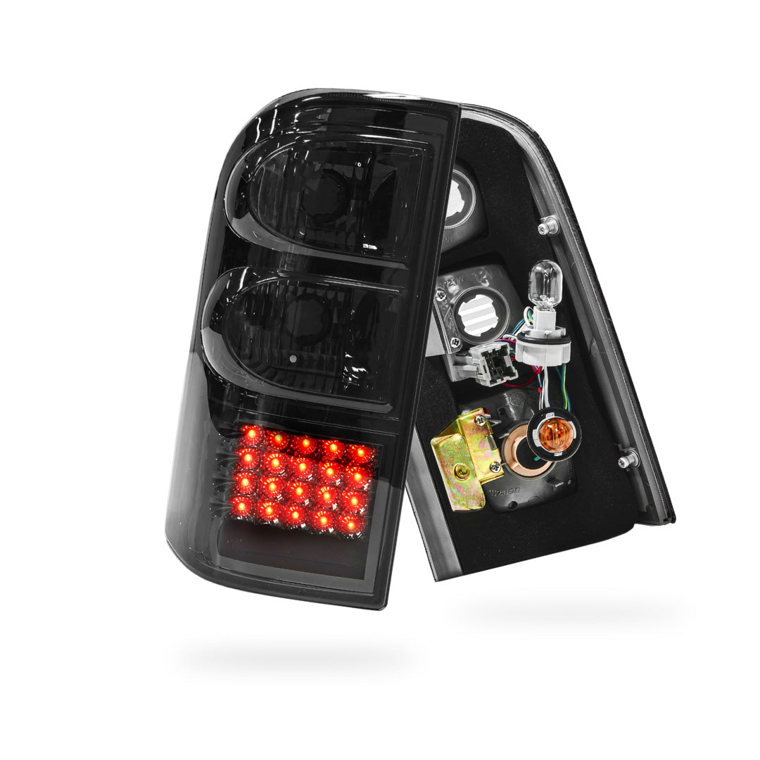 Nissan Patrol GU (1997 - 2004) Full Smoked LED Tail Lights LH + RH