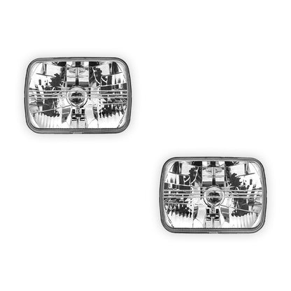 Toyota HiAce H50 / H60 / H70 / H100 (1985 - 1998) Headlights with H4 Globe Glass Lens LH + RH