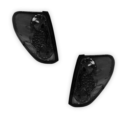 Mitsubishi Triton ML / MN (2006 - 2015) Smoked Black LED Tail Lights LH + RH
