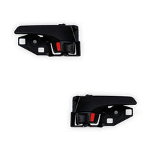 Toyota Hilux N80 (2017 - 2025) Black Front-Rear Inner Door Handle Covers LH + RH