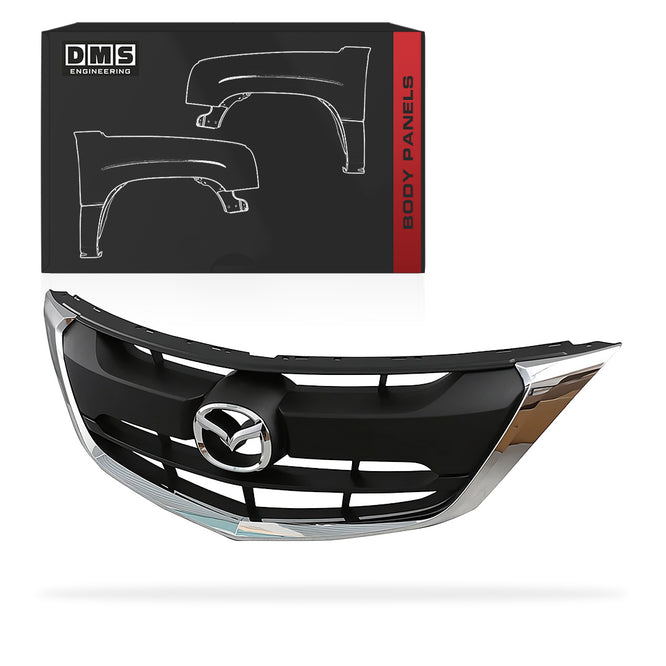 Mazda BT-50 UR (2015 - 2018) Metallic Grey with Chrome Moulding Grille