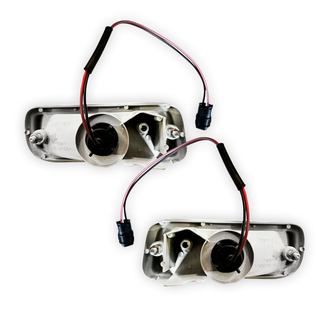 Holden Rodeo TF (1998 - 2003) White Front Bumper Lights LH + RH