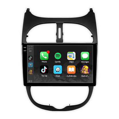 Peugeot 206 (1998 - 2012) 9" Android Radio – Wireless Apple CarPlay & Android Auto