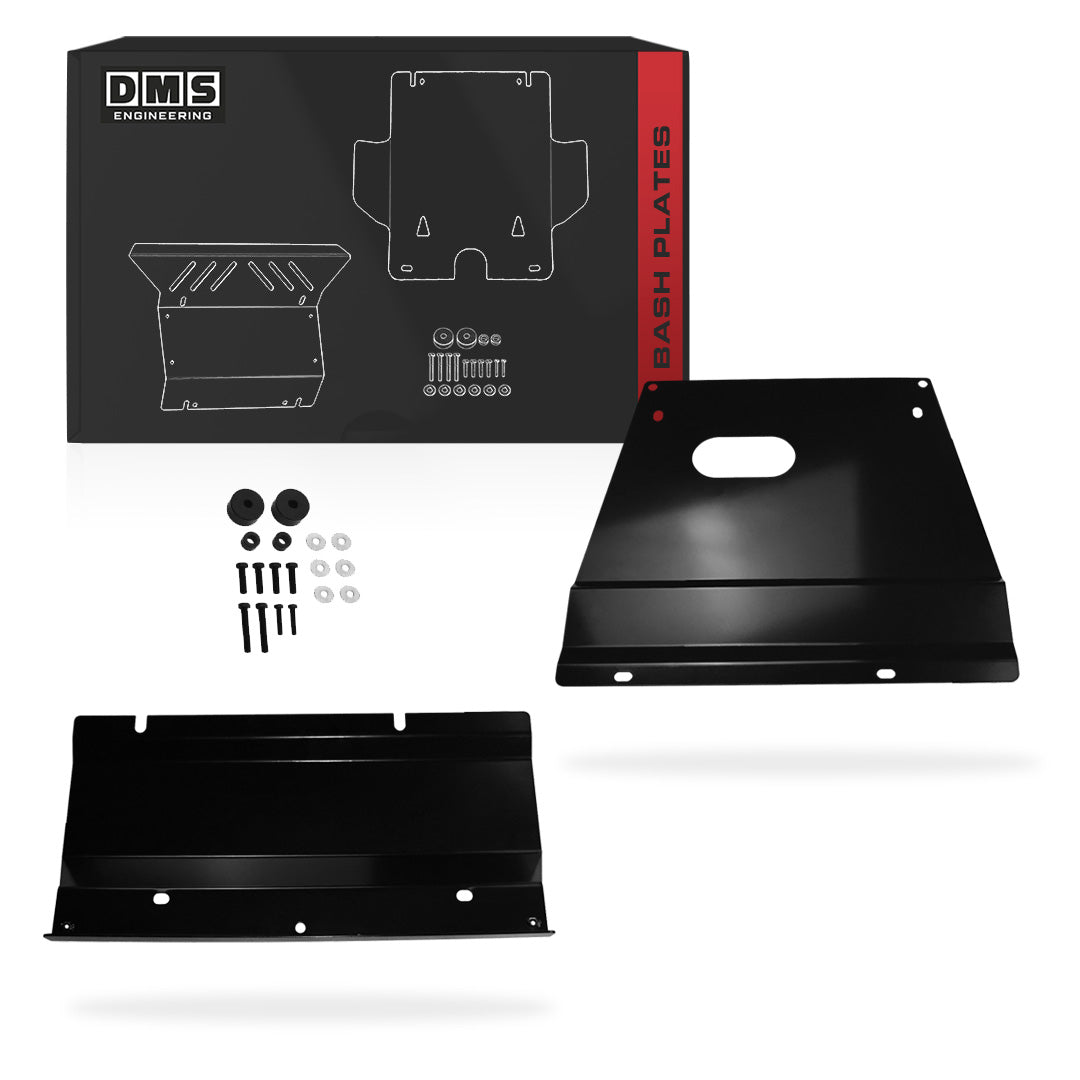 Toyota LandCruiser Prado 150 Series (2009 - 2021) Black Bash Plates