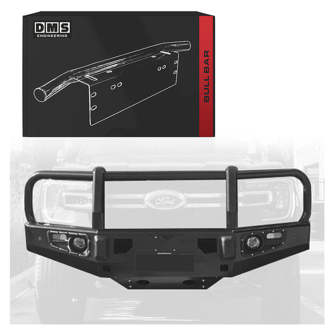Ford Ranger T9 (2022 - 2025) Steel Bull Bar + LED Lights