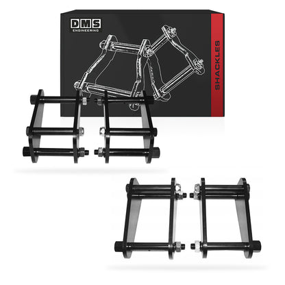 Greasable Extended Front + Rear Shackles for Toyota LandCruiser 40 Series