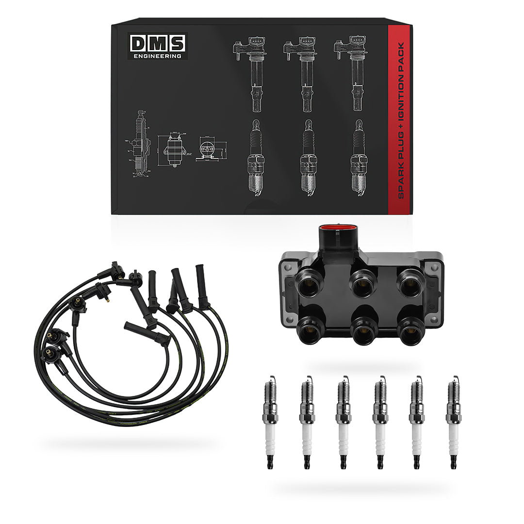 Ford Ranger (1990 - 2011) 3.0L / 4.0L Ignition Coils and Spark Plugs + Wires Complete Set